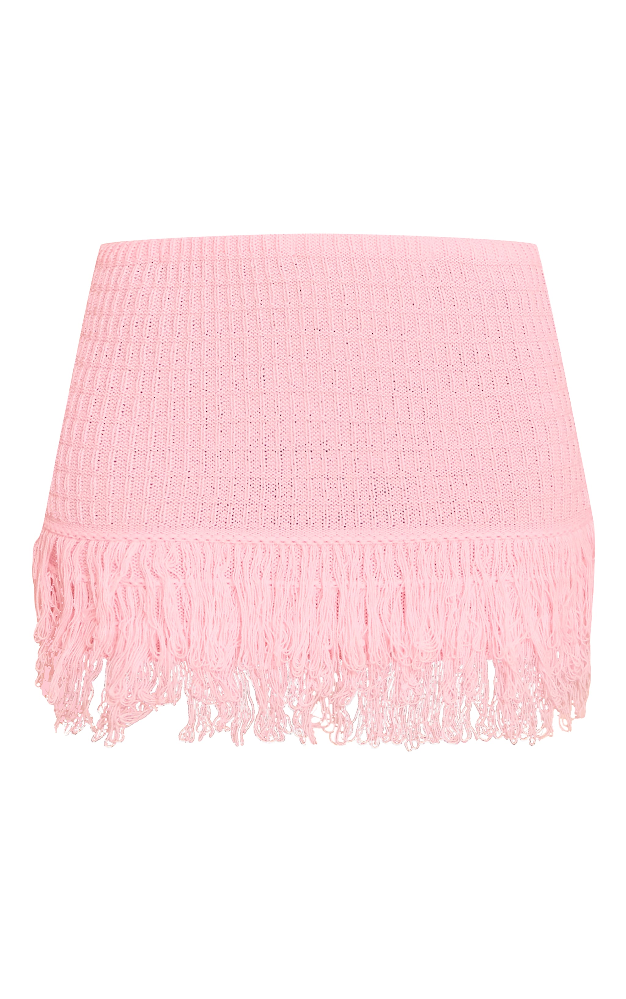 Pink Tassel Hem Mini Skirt image 6