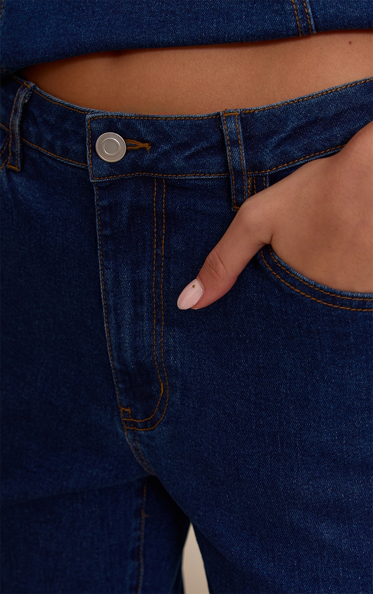 Indigo Stretch Denim Flares image 4
