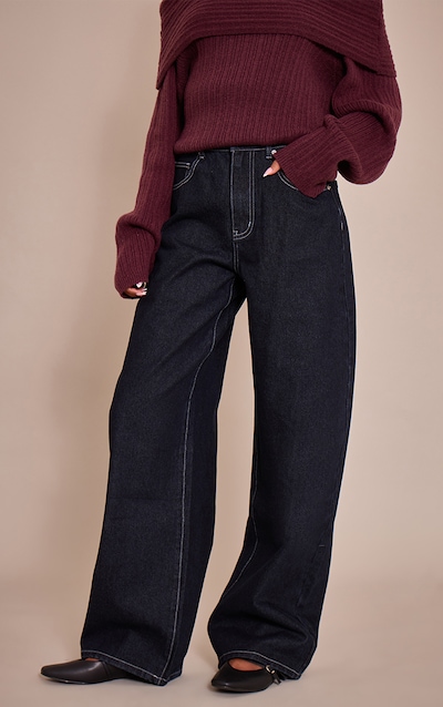 Tall Indigo Dipped Back Waistband Boyfriend Jeans