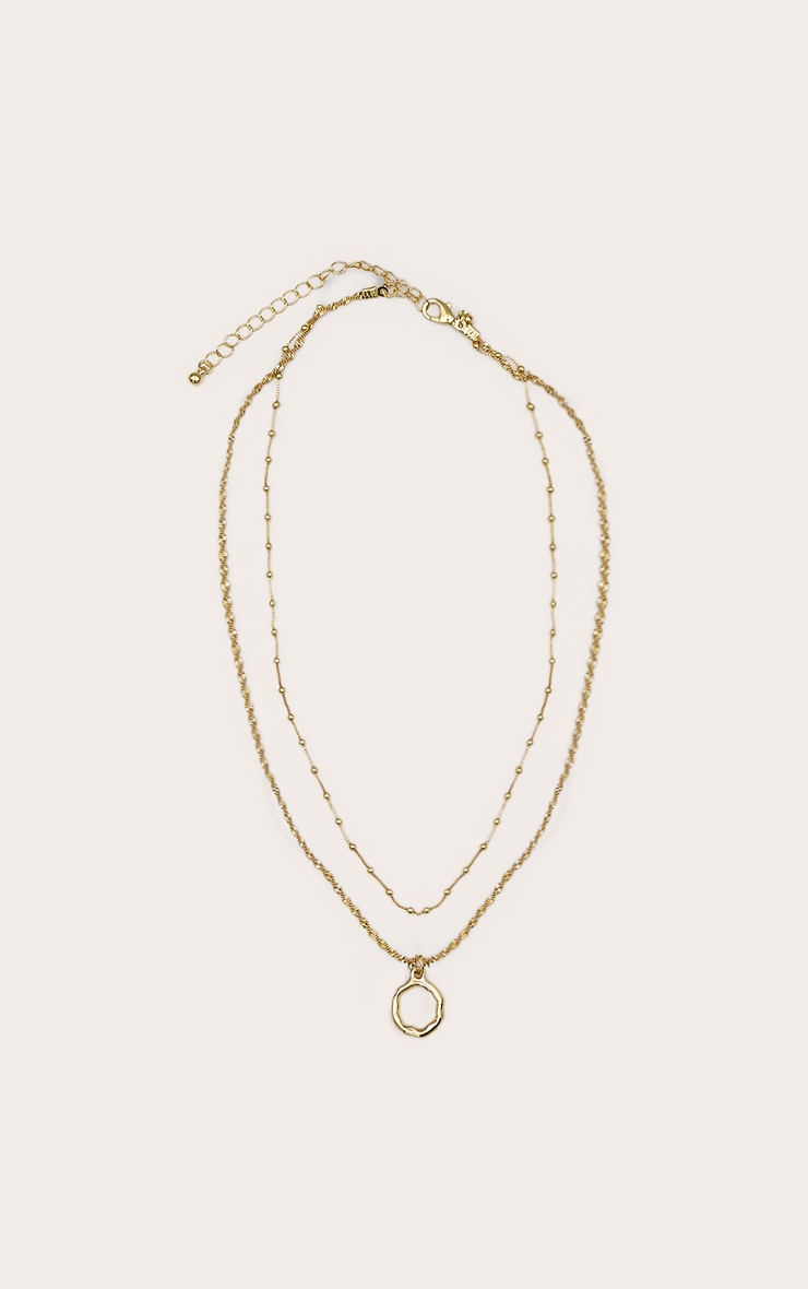 Real Gold Plated Dainty Ball Chain Layered Necklace image 1