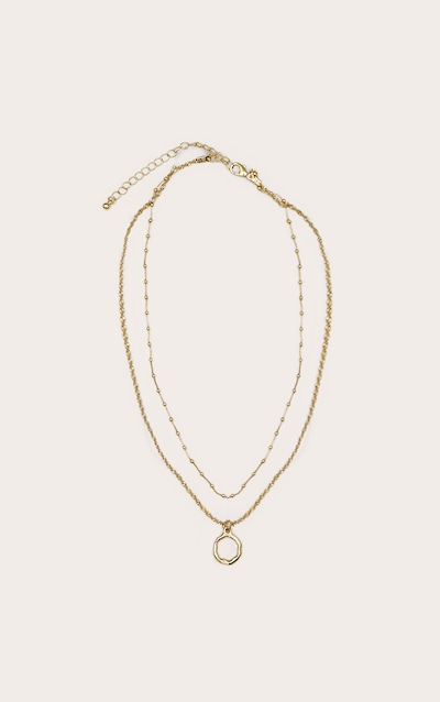 Real Gold Plated Dainty Ball Chain Layered Necklace