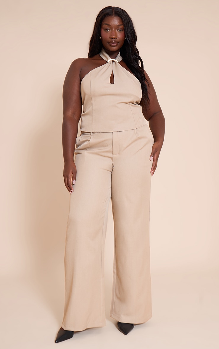 Plus Top de tailleur argile à dos nu et empiècement image 3