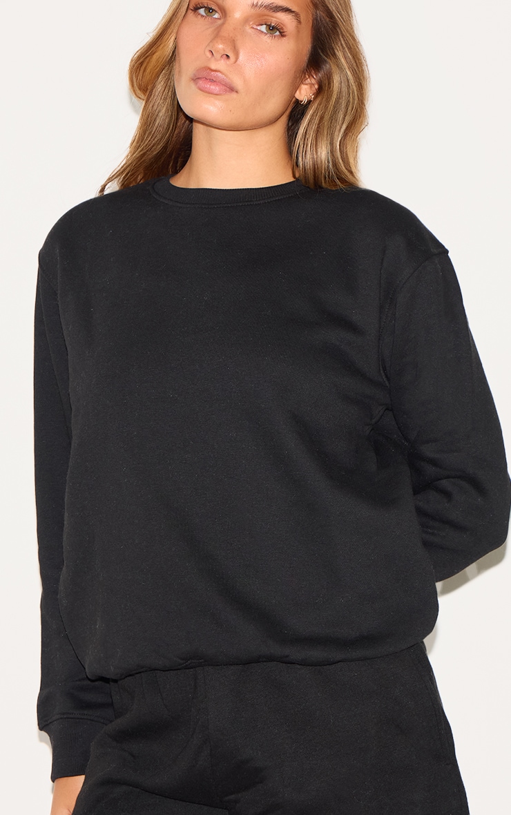 Black Oversized Sweatshirt image 4