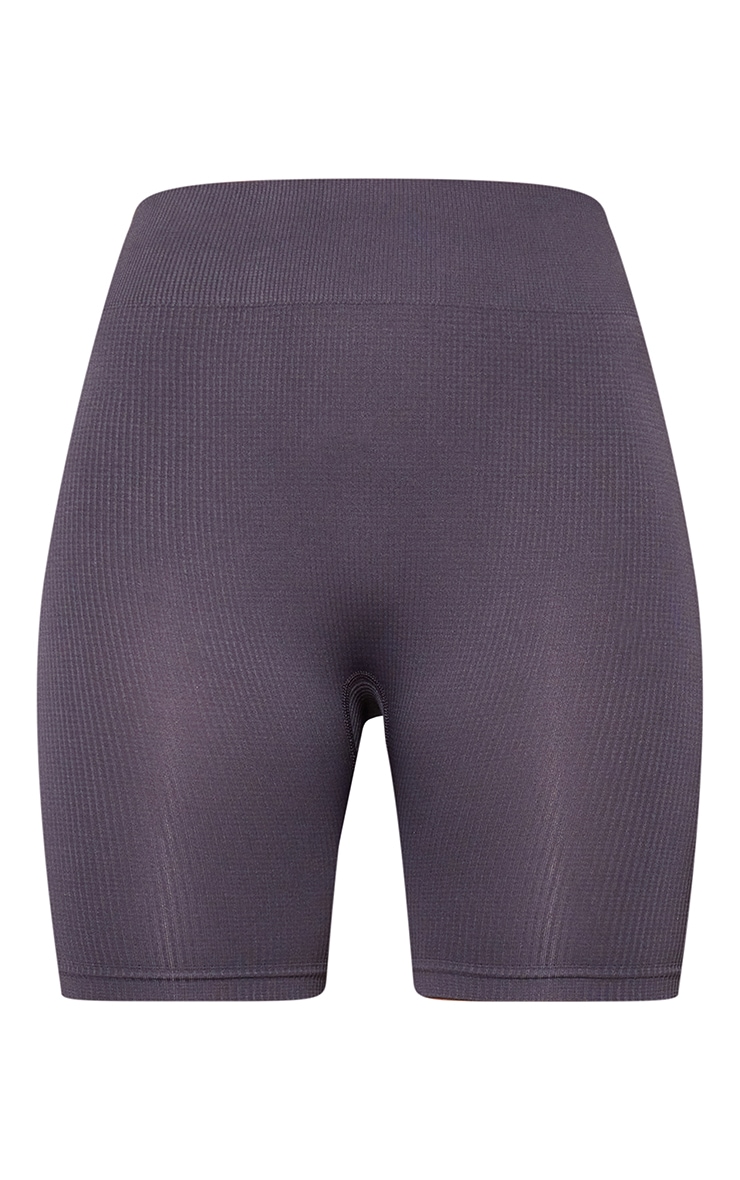 Short de sport gris anthracite sans coutures image 6