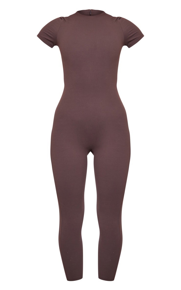 Espresso Ultimate Sculpt Short Sleeved Unitard image 5