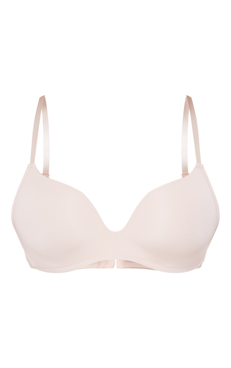 Nude Wireless Molded Microfibre Cup Size Bra | PrettyLittleThing IE