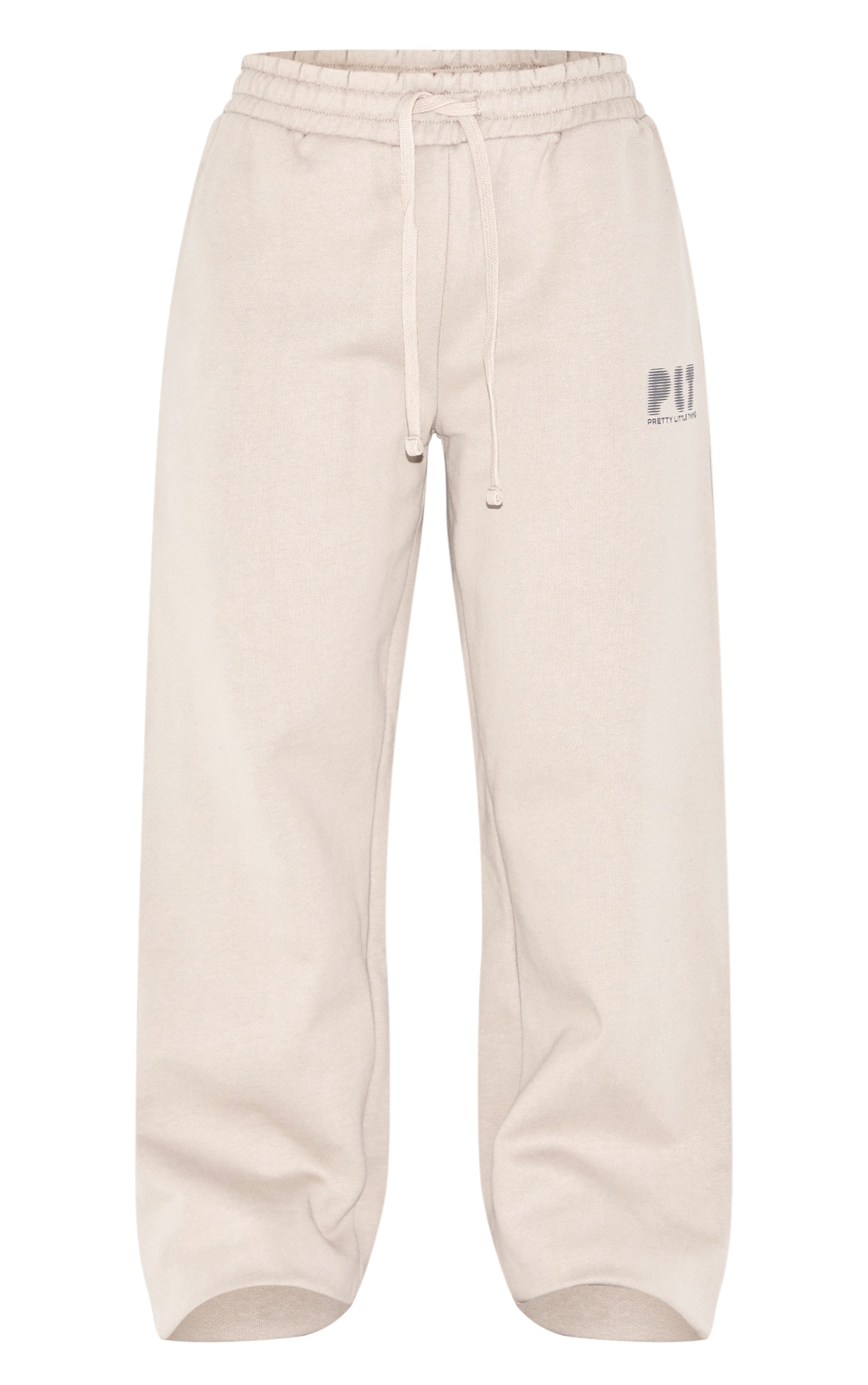 Petite Jogging droit deluxe gris pierre à logo image 5