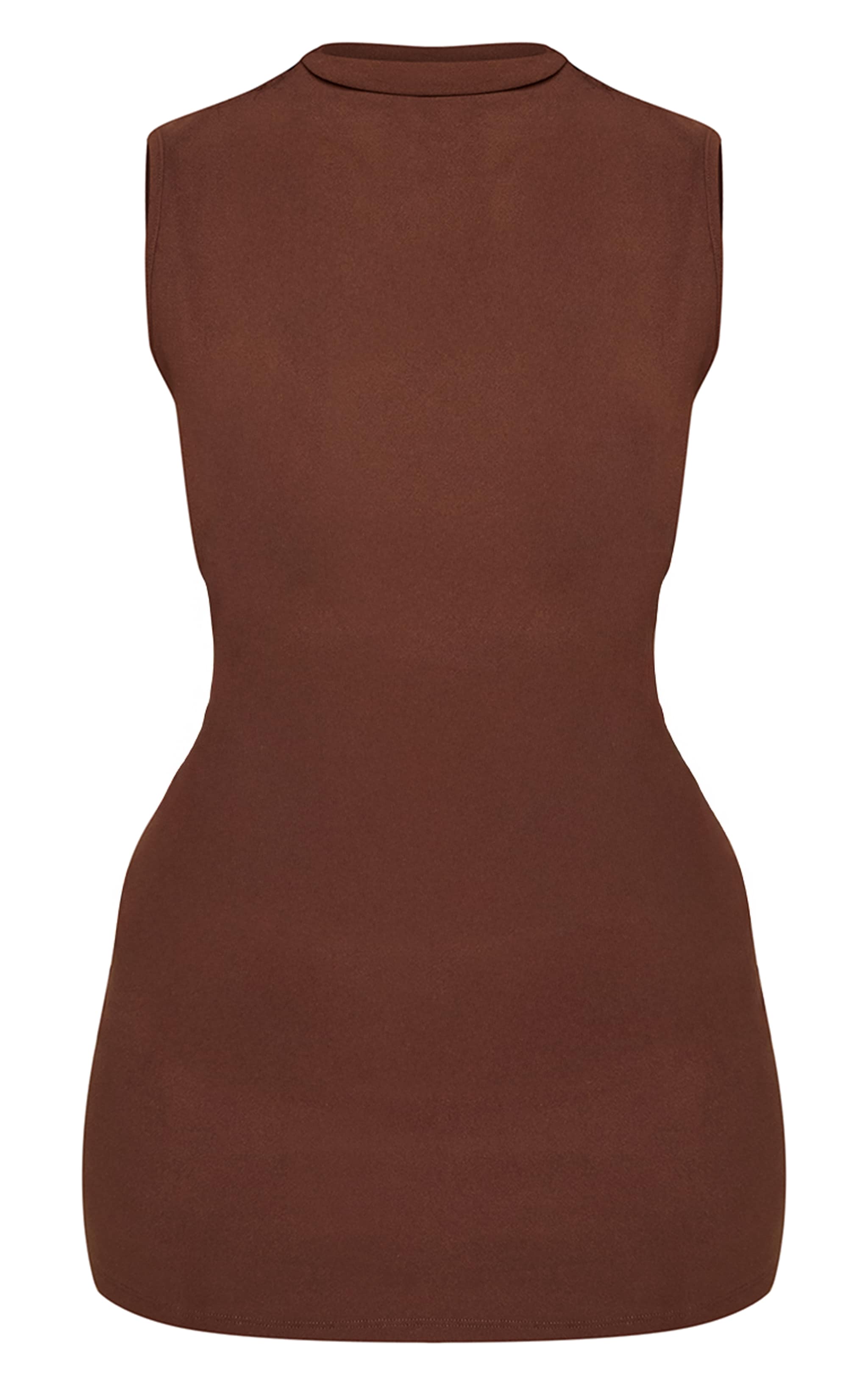 Shape Chocolate Soft touch High Neck Mini Dress image 5