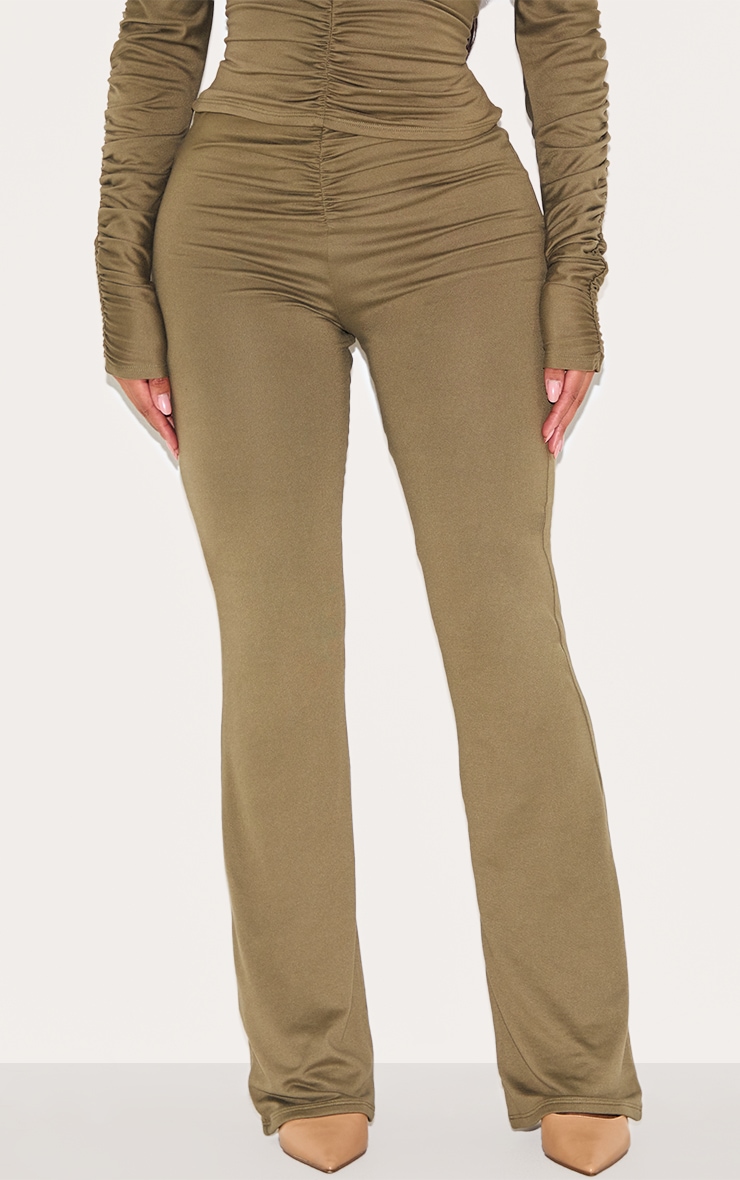 Shape Olive Super Soft Highwaisted Ruched Flare Pants image 2