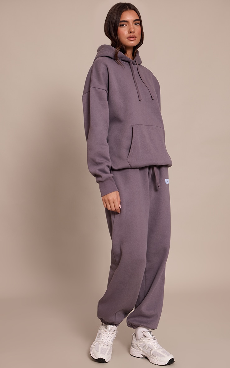 Charcoal PLT Studio Print Oversized Hoodie image 3