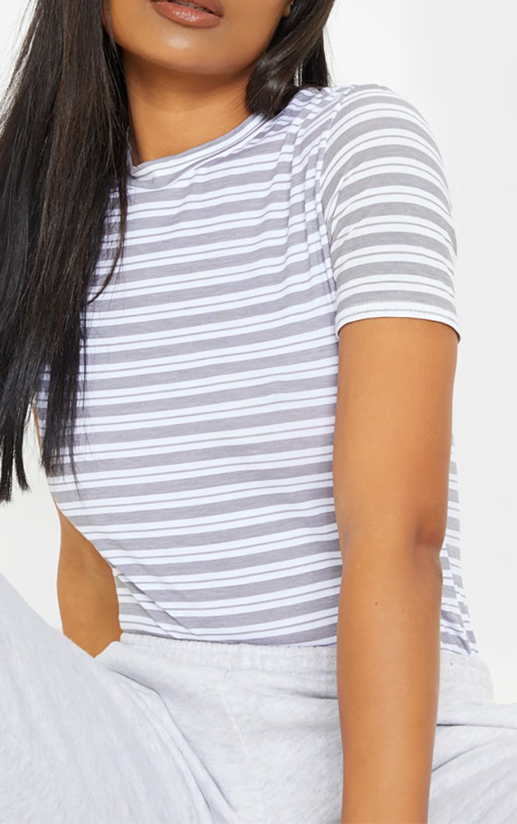 Suzy Grey Stripe Shirt | G.13142
