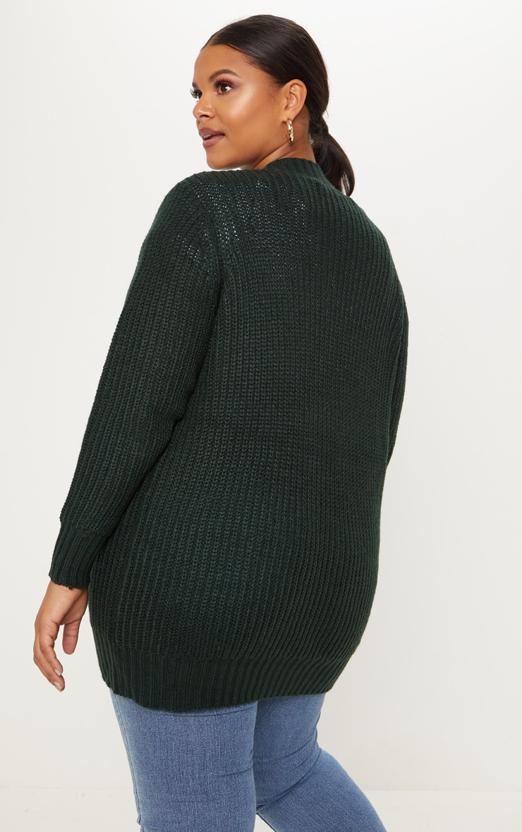 Plus Cardigan Vert Sapin. PLT Plus PrettyLittleThing FR