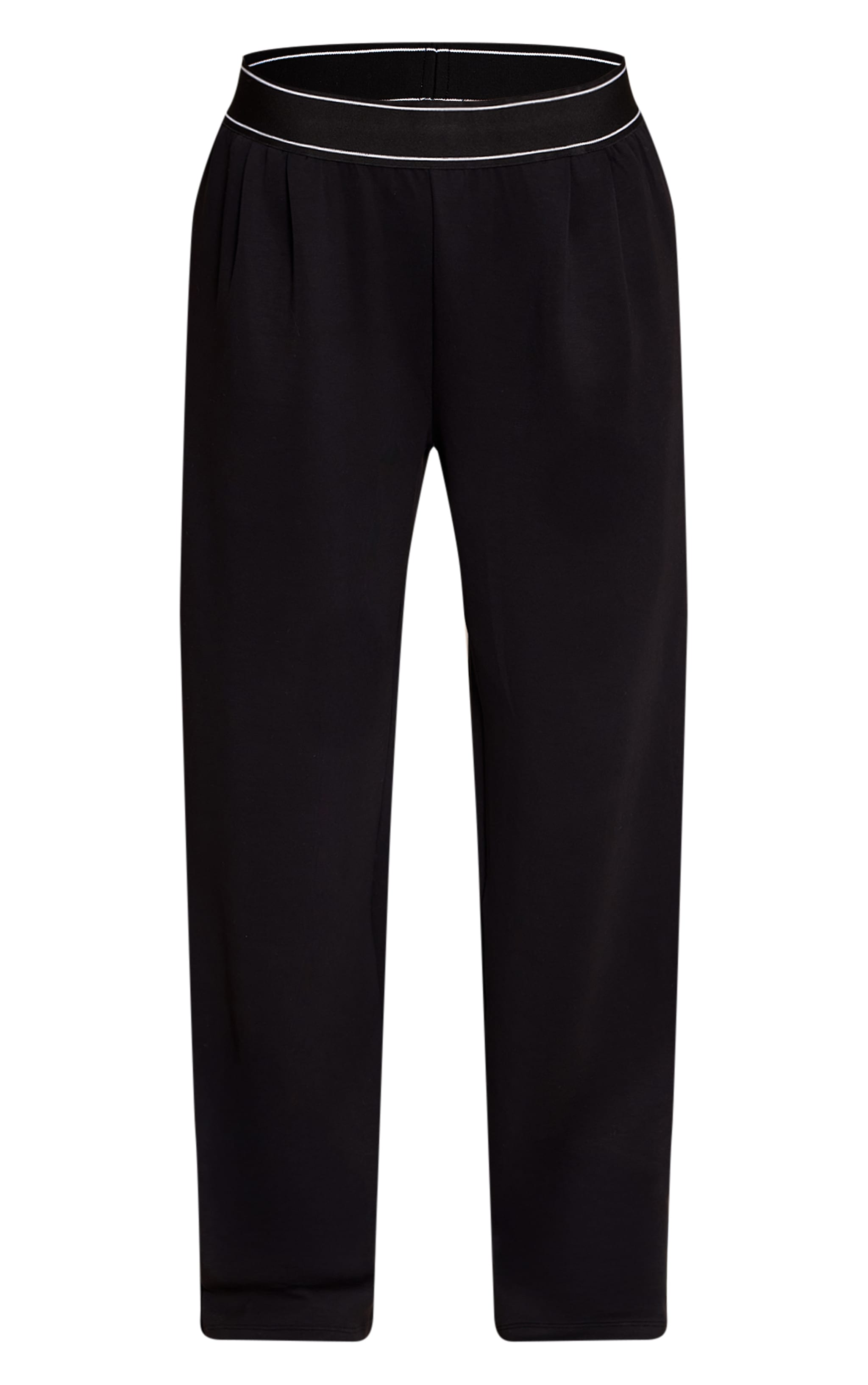 Tall PLT Jogging large doux noir à taille élastique image 5