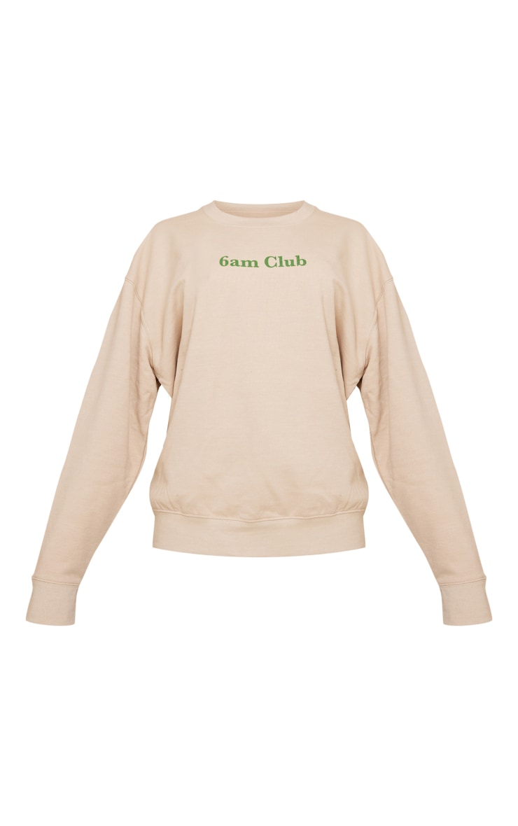 Stone 6am Club Printed Sweatshirt image 5
