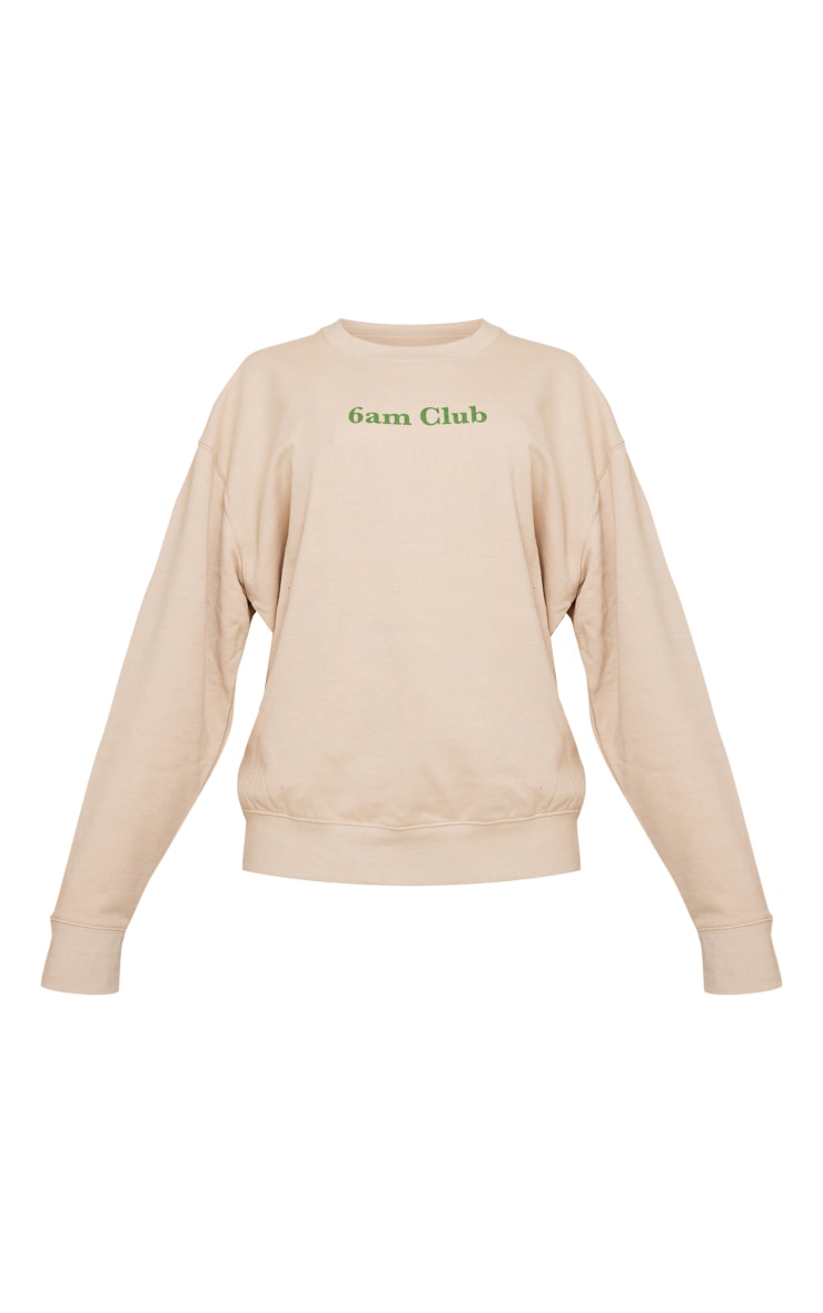 Stone 6am Club Printed Sweatshirt image 1