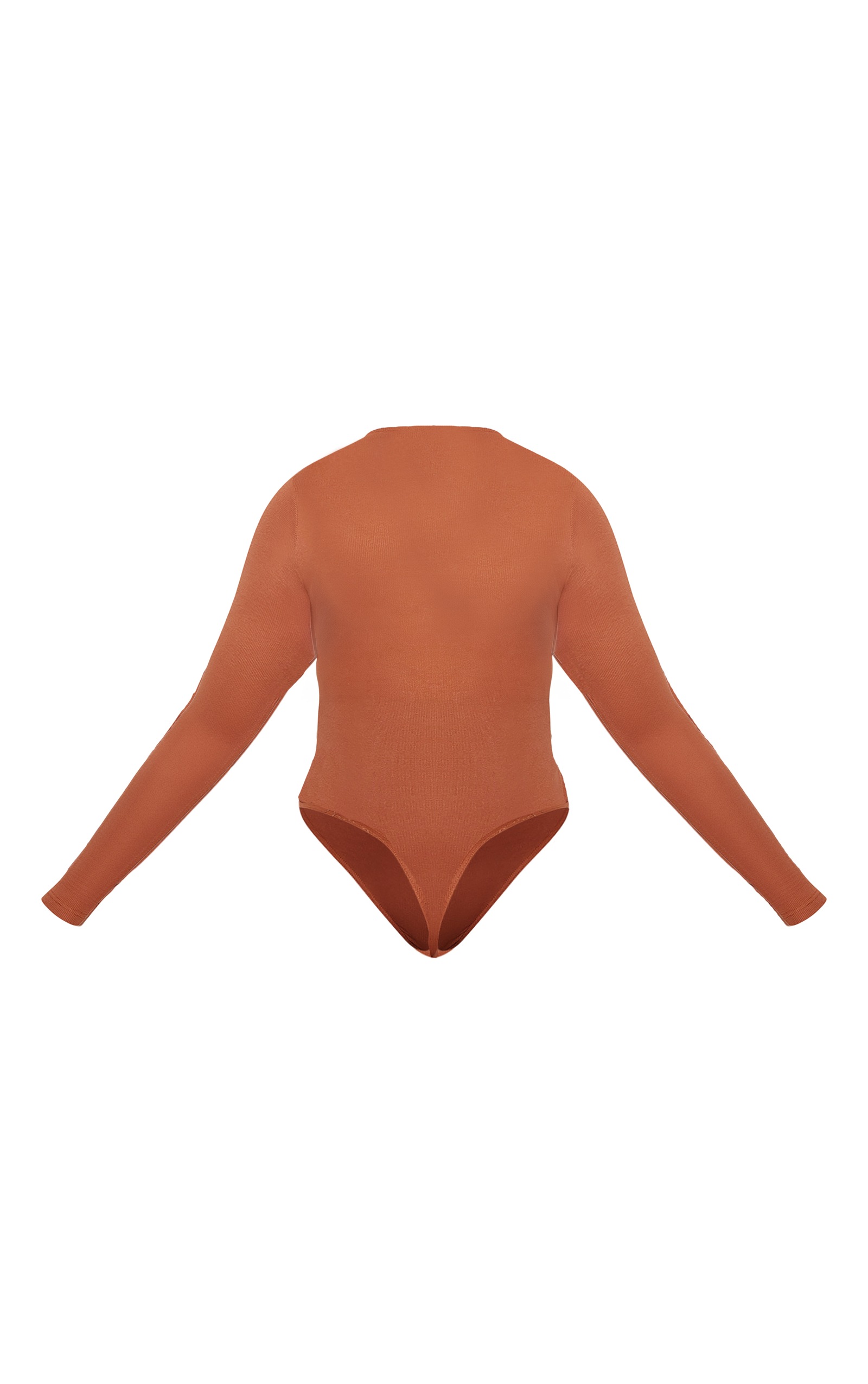 Plus Rust Basic Rib Short Sleeve Crop Top | Plus Size | PLT