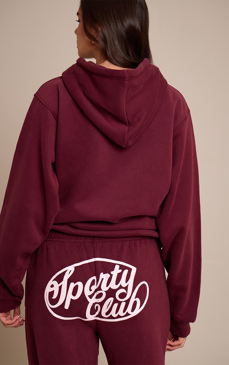 Wine Sports Club Cotton Fleece Straight Leg Sweatpants image 4