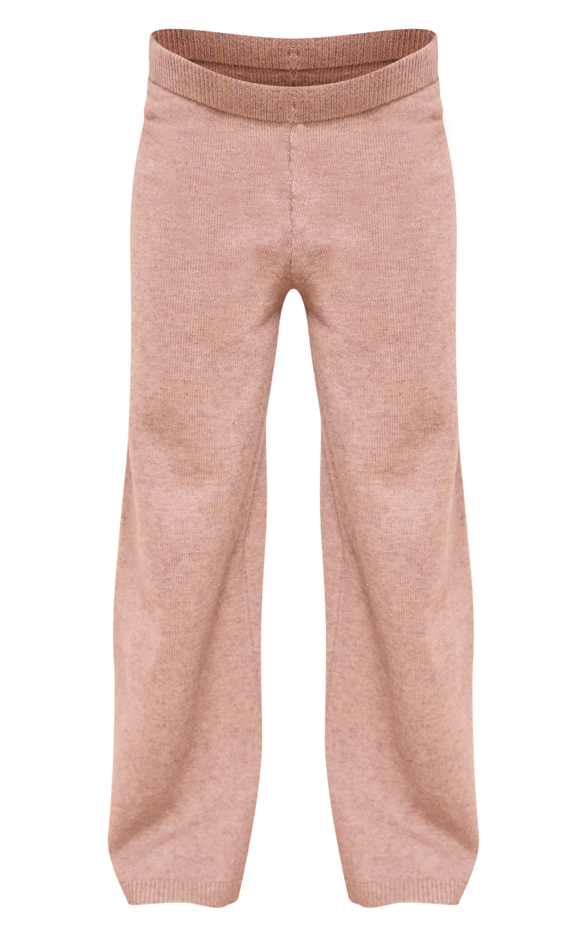 Maternité Pantalon de grossesse large en maille tricot marron image 5