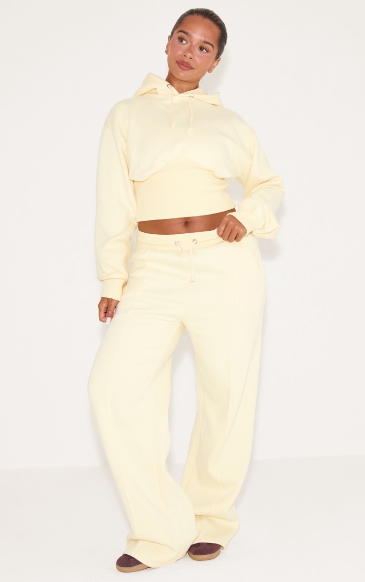 Shape Lemon Sweat Cropped Shirred Waist Hoodie image 3