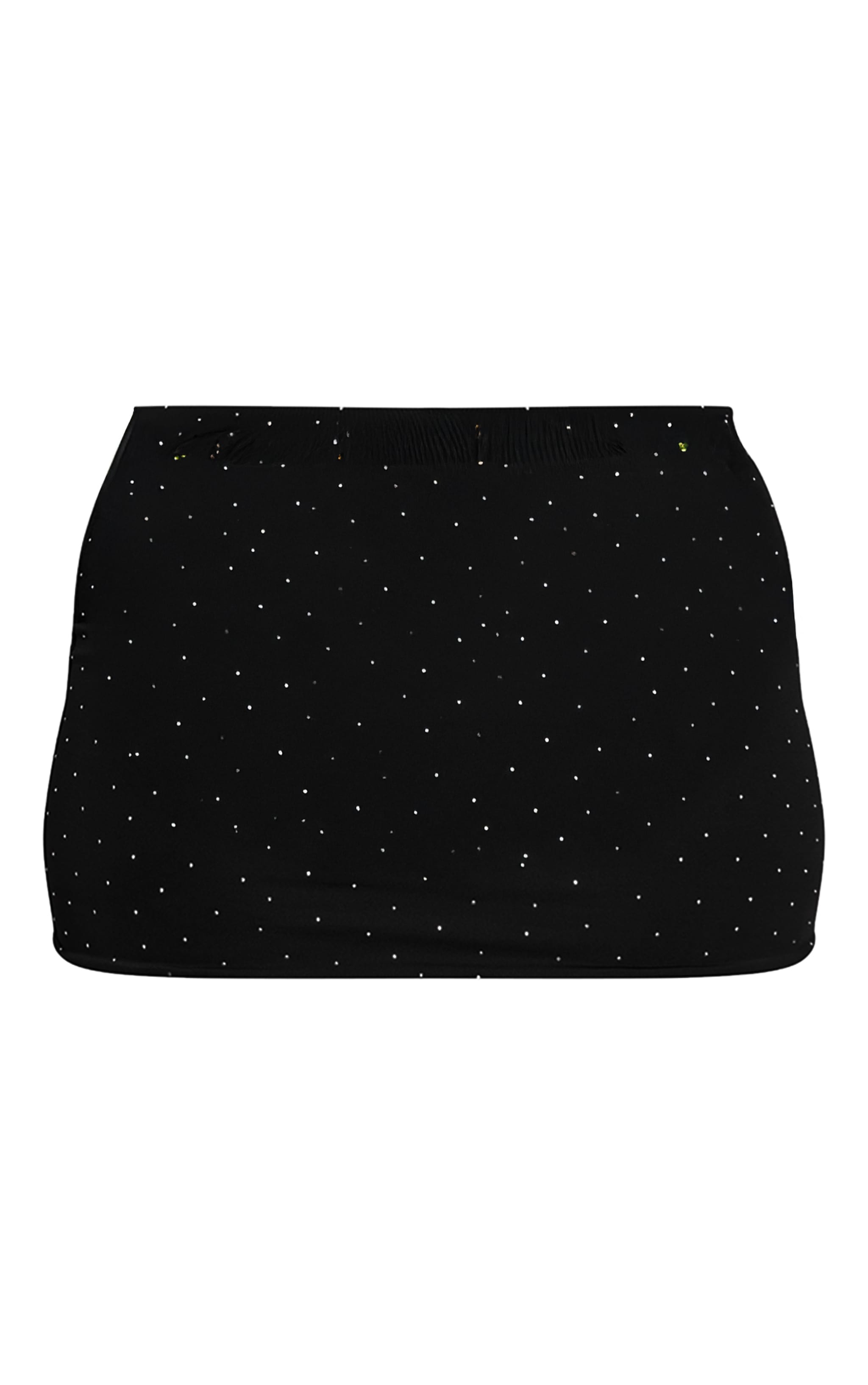 Shape Black Slinky Studded Mini Skirt image 6