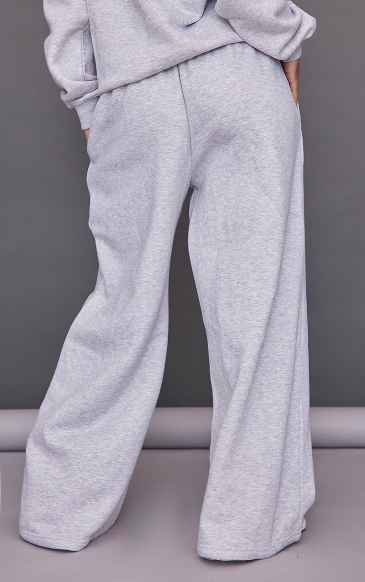 Petite Ash Grey Super Wide Leg Sweatpants image 3