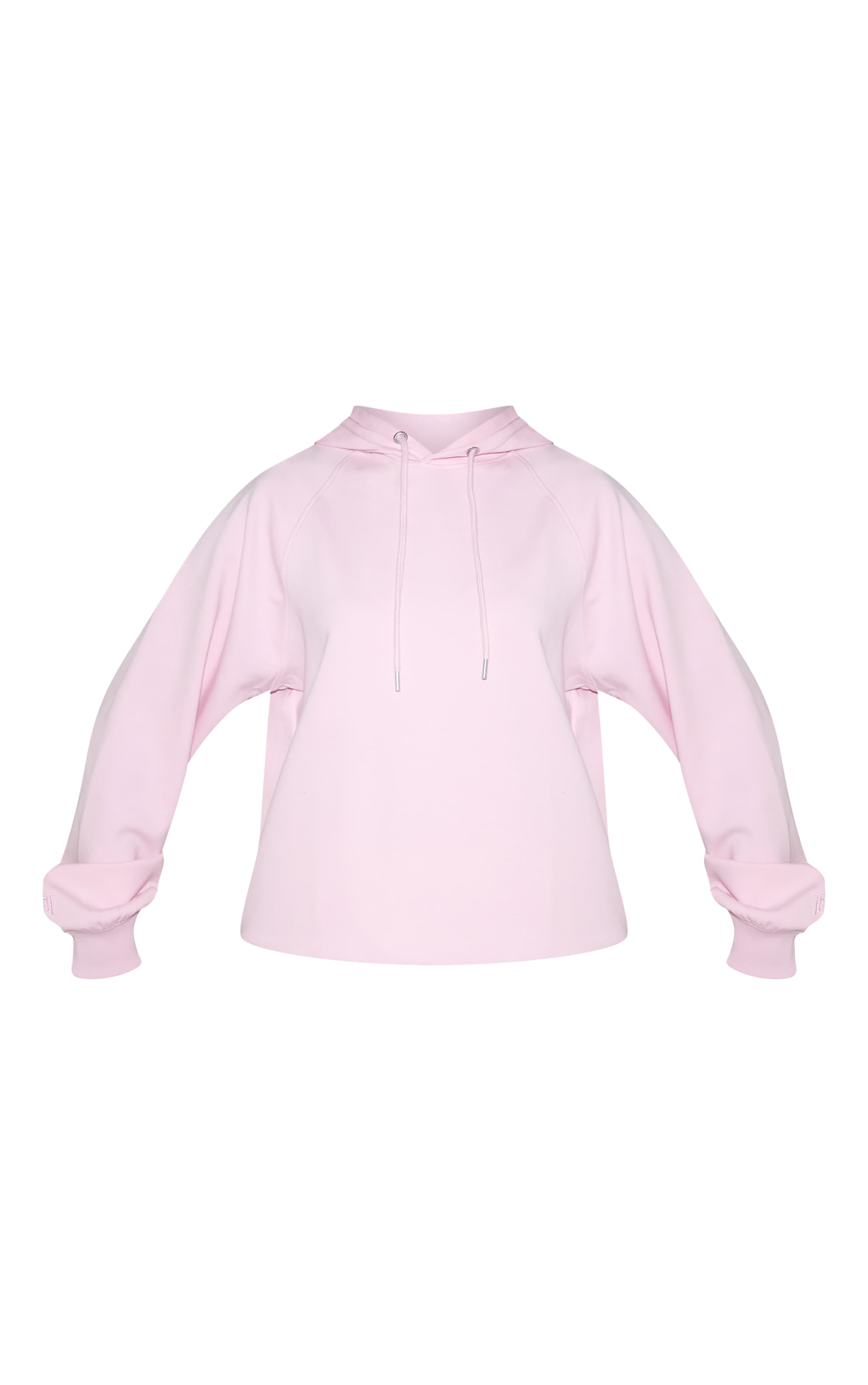 Hoodie tissé rose à logo brodé image 5