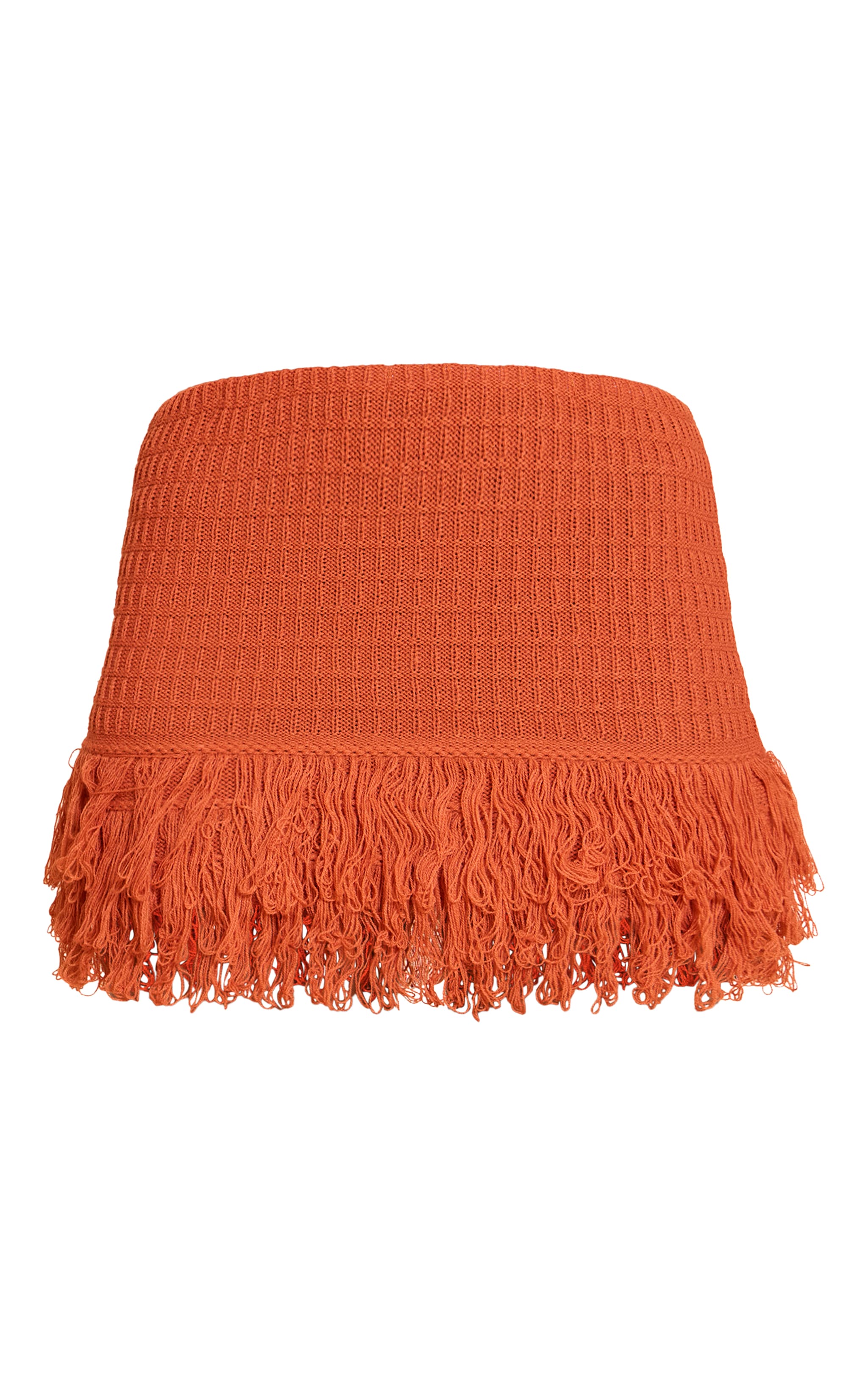Rust Tassel Hem Mini Skirt image 6