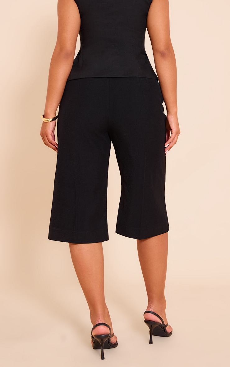 Shape Black Tailored Woven Longline Shorts image 3