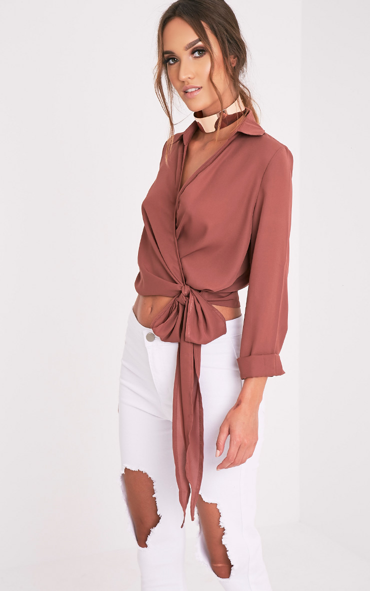 Dark rose blouse clearance
