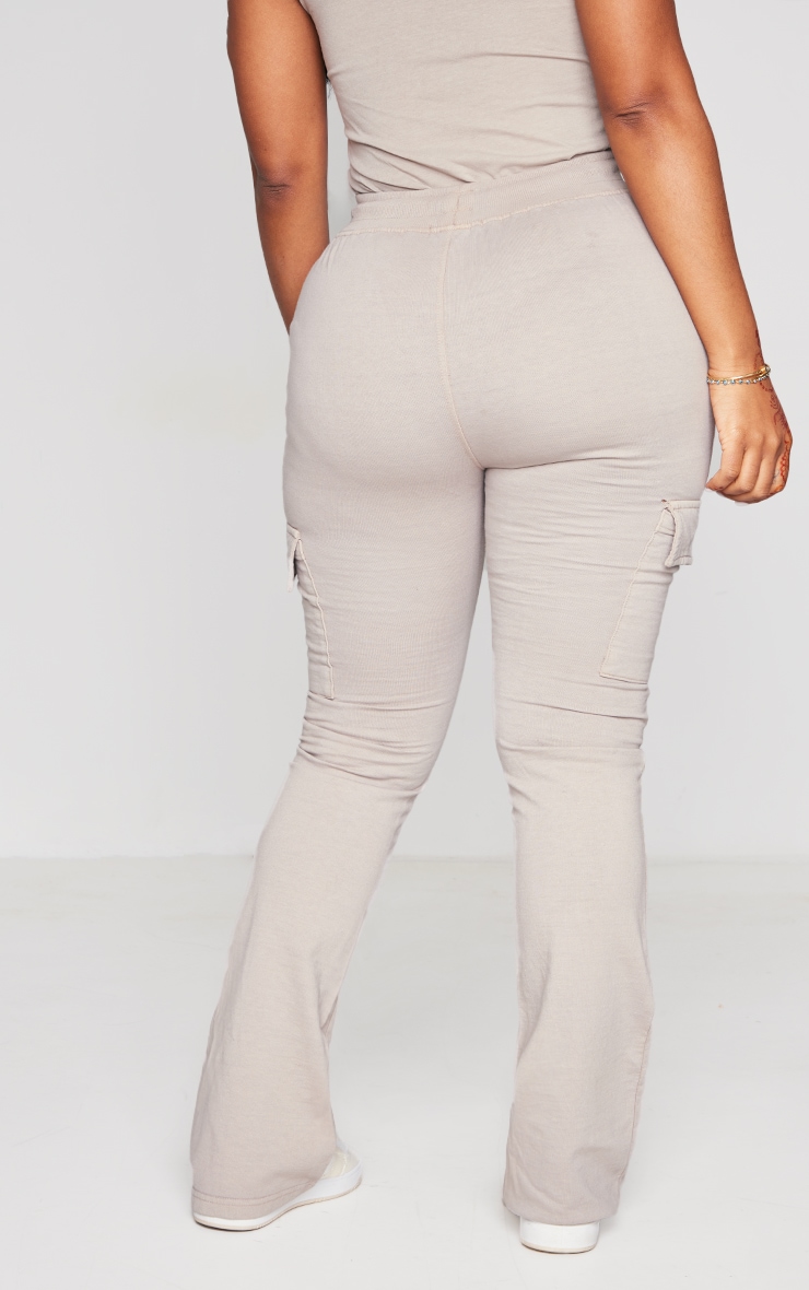  Shape Stone Acid Wash Pocket Detail Straight Leg Joggers image 3