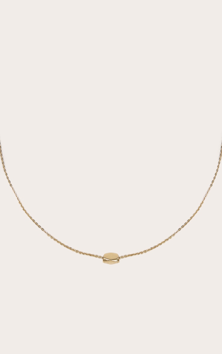 Gold Pendant Detail Necklace image 1