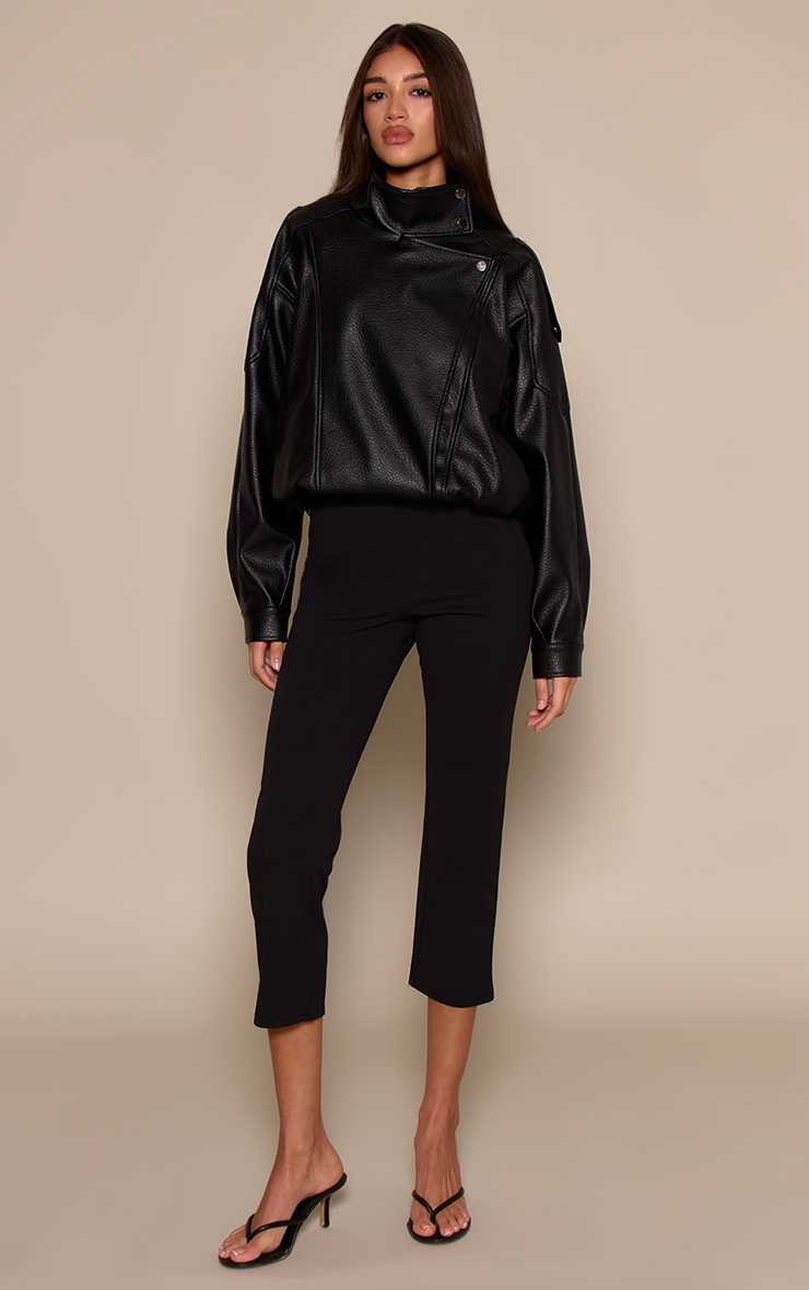 Black Stretch Cigarette Trouser image 2