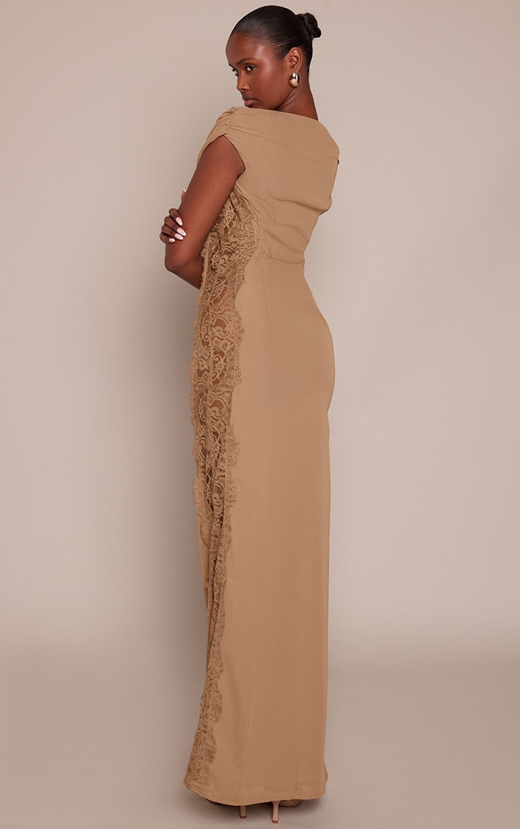 Chartruese Woven Lace Side Detail Maxi Dress image 2