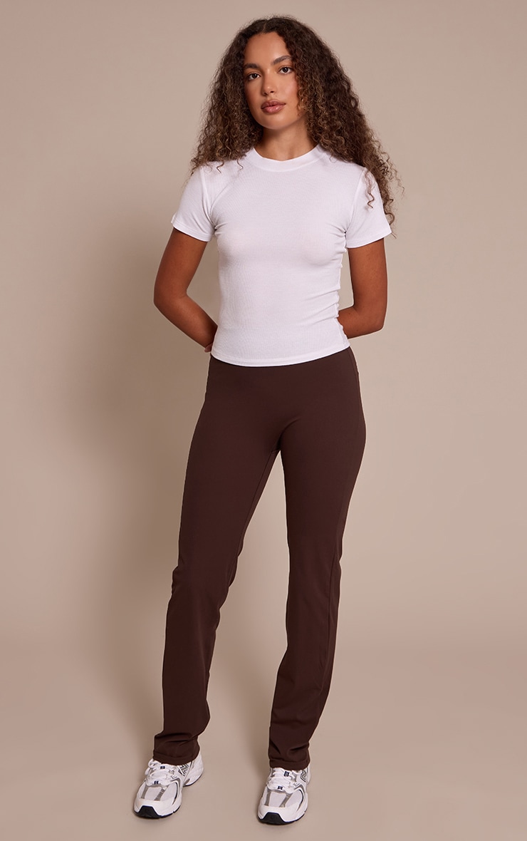Tall Coffee Snatched Sculpt Flare Pants image 1