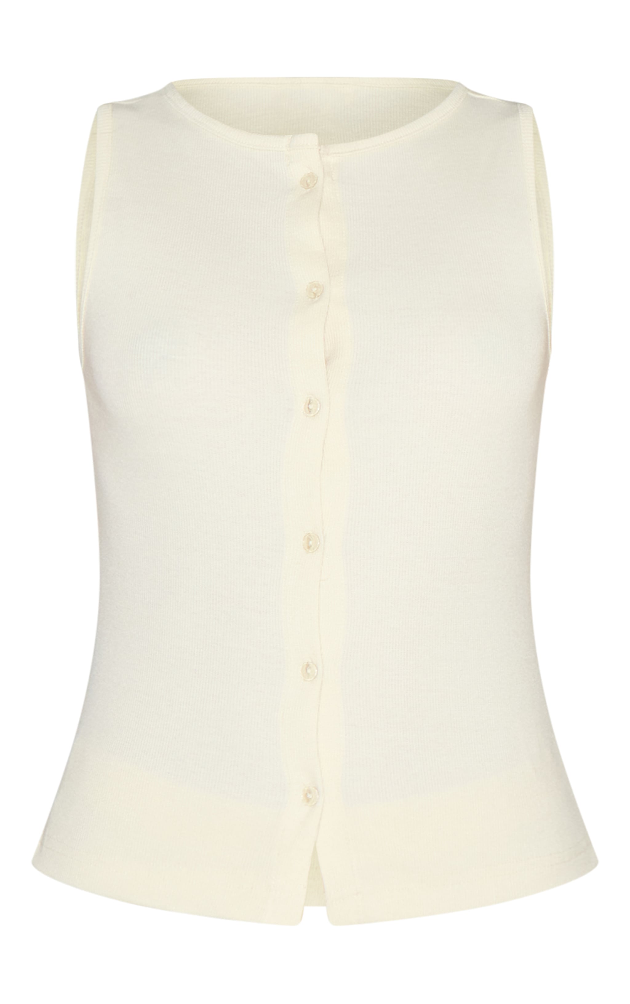 Lemon Ribbed Jersey Button Up Short PJ Set image 5