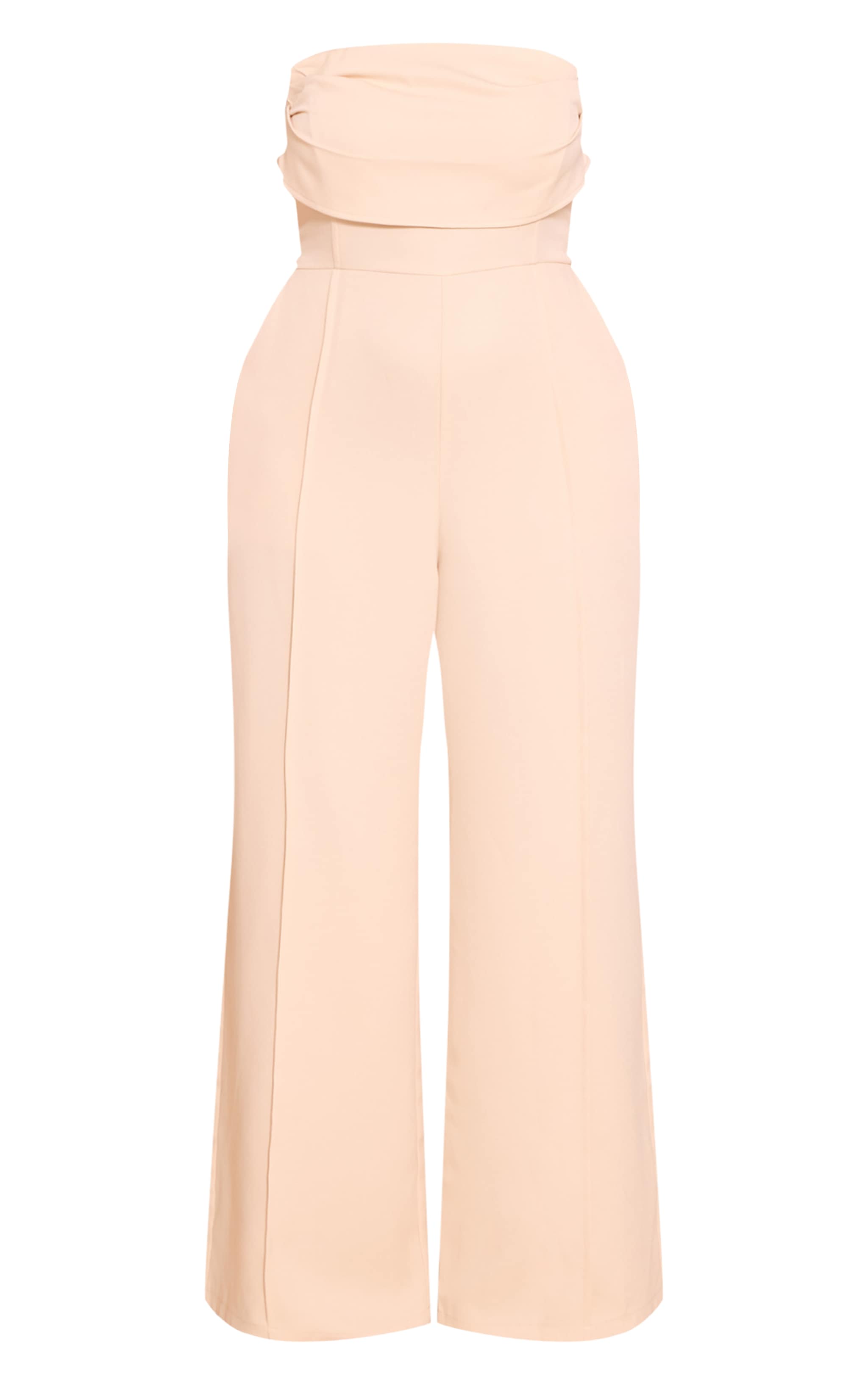 Plus Stone Bandeau Cowl Neck Pocket Detail Jumpsuit image 5