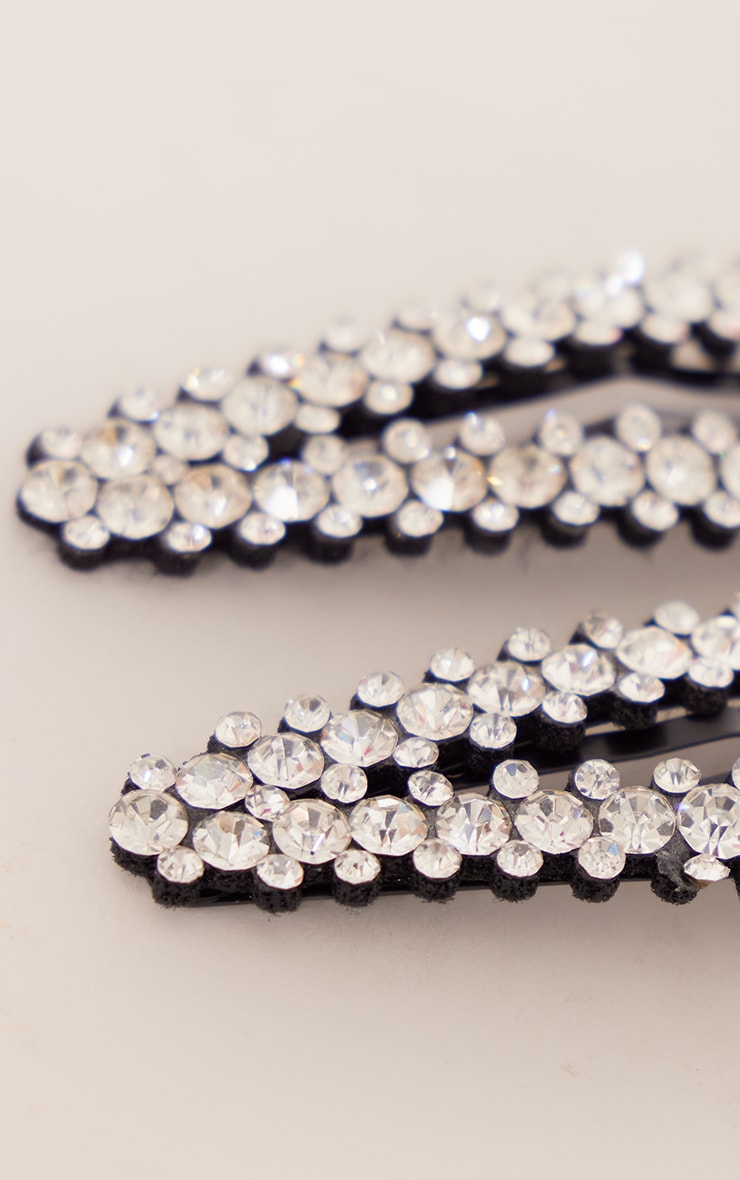 Black diamante hotsell hair accessories