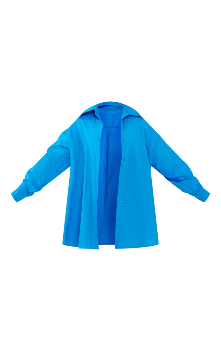 Blue Parachute Oversized Long Sleeve Shirt image 5