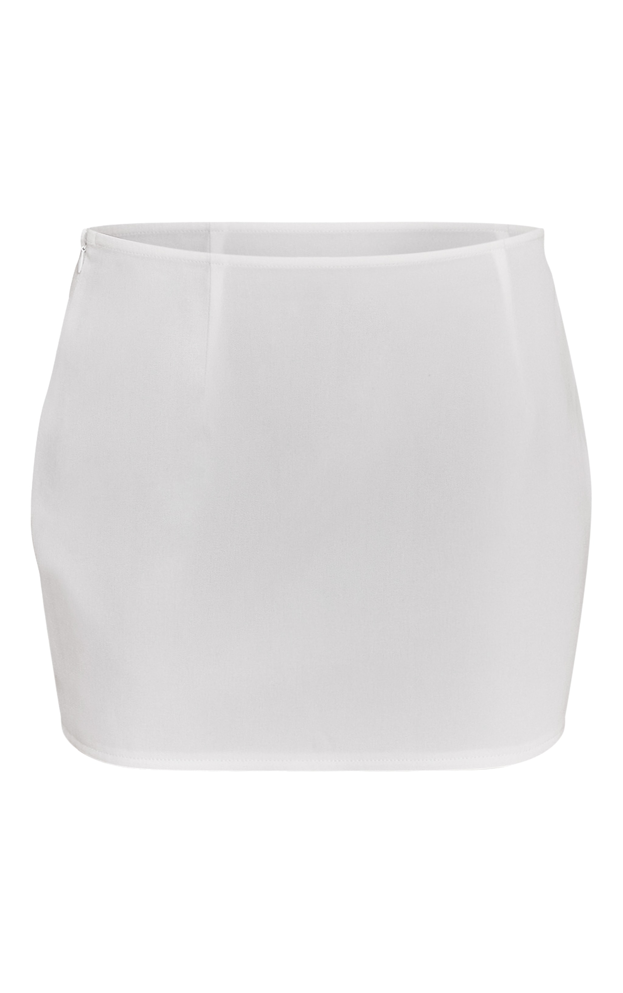 Petite White Mid Rise Mini Skirt image 6
