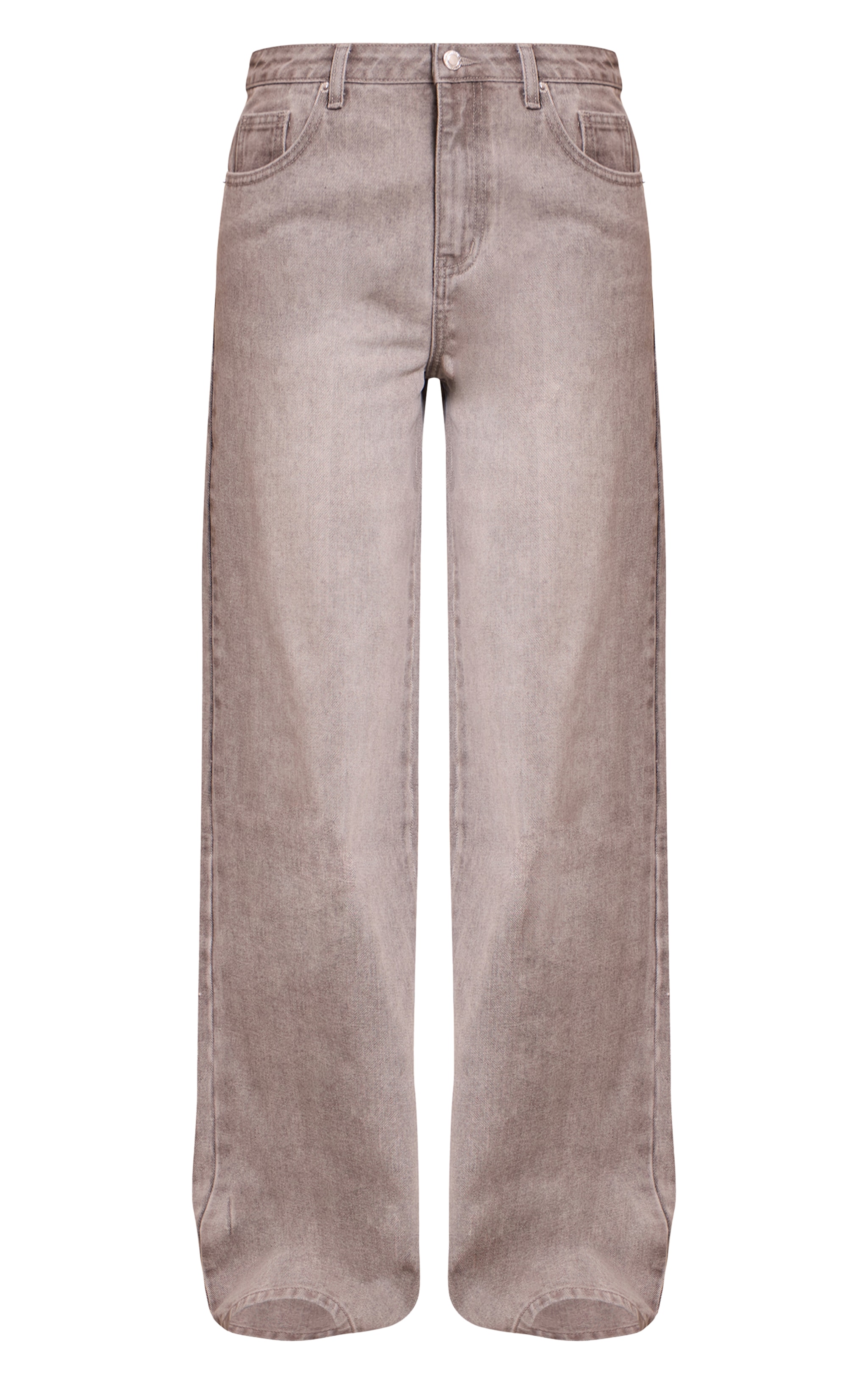 Tall Grey Wide Leg Jeans image 5