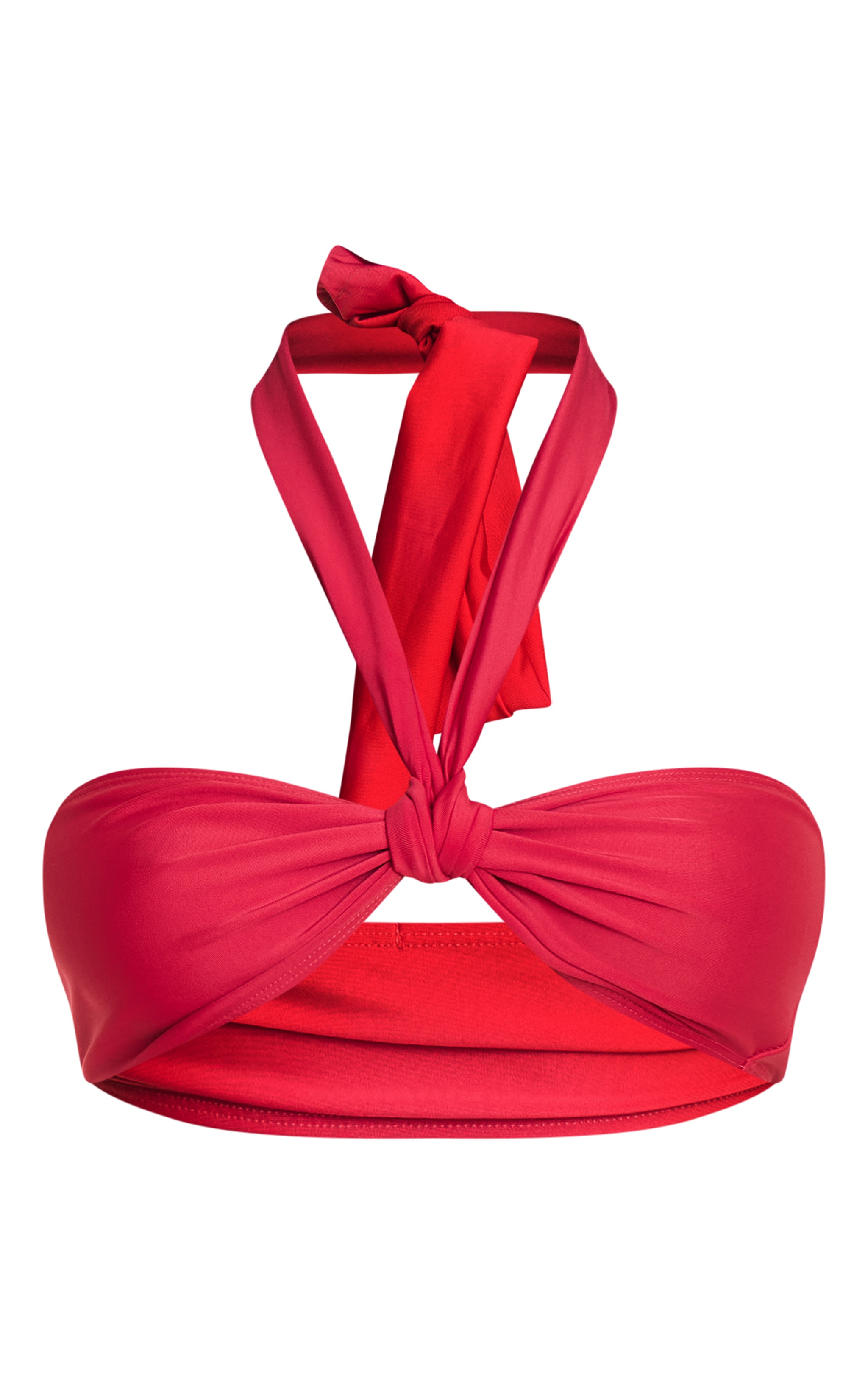 Fuschia Halter Neck Bikini Top image 5