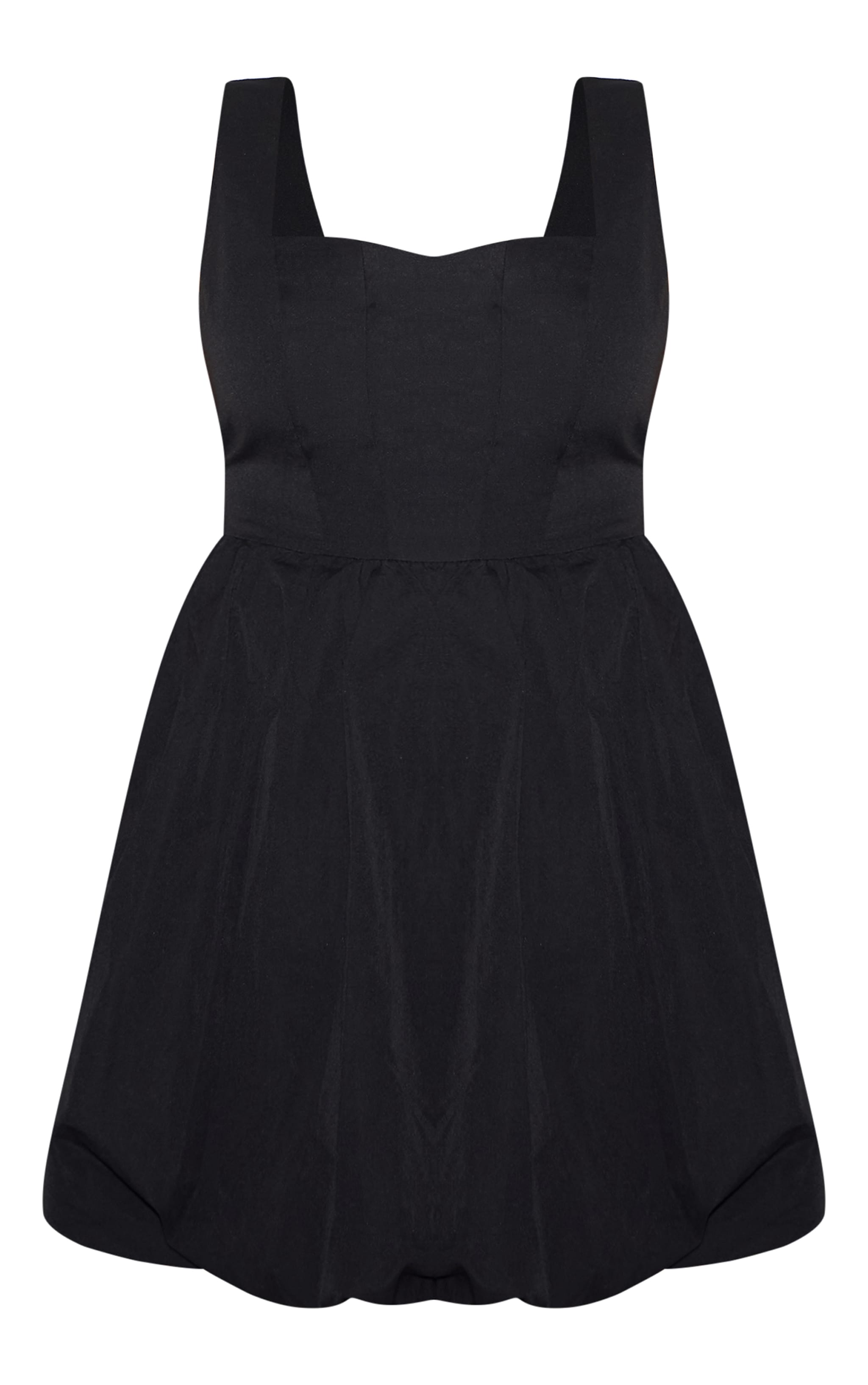 Plus Black Puffball Mini Dress image 5