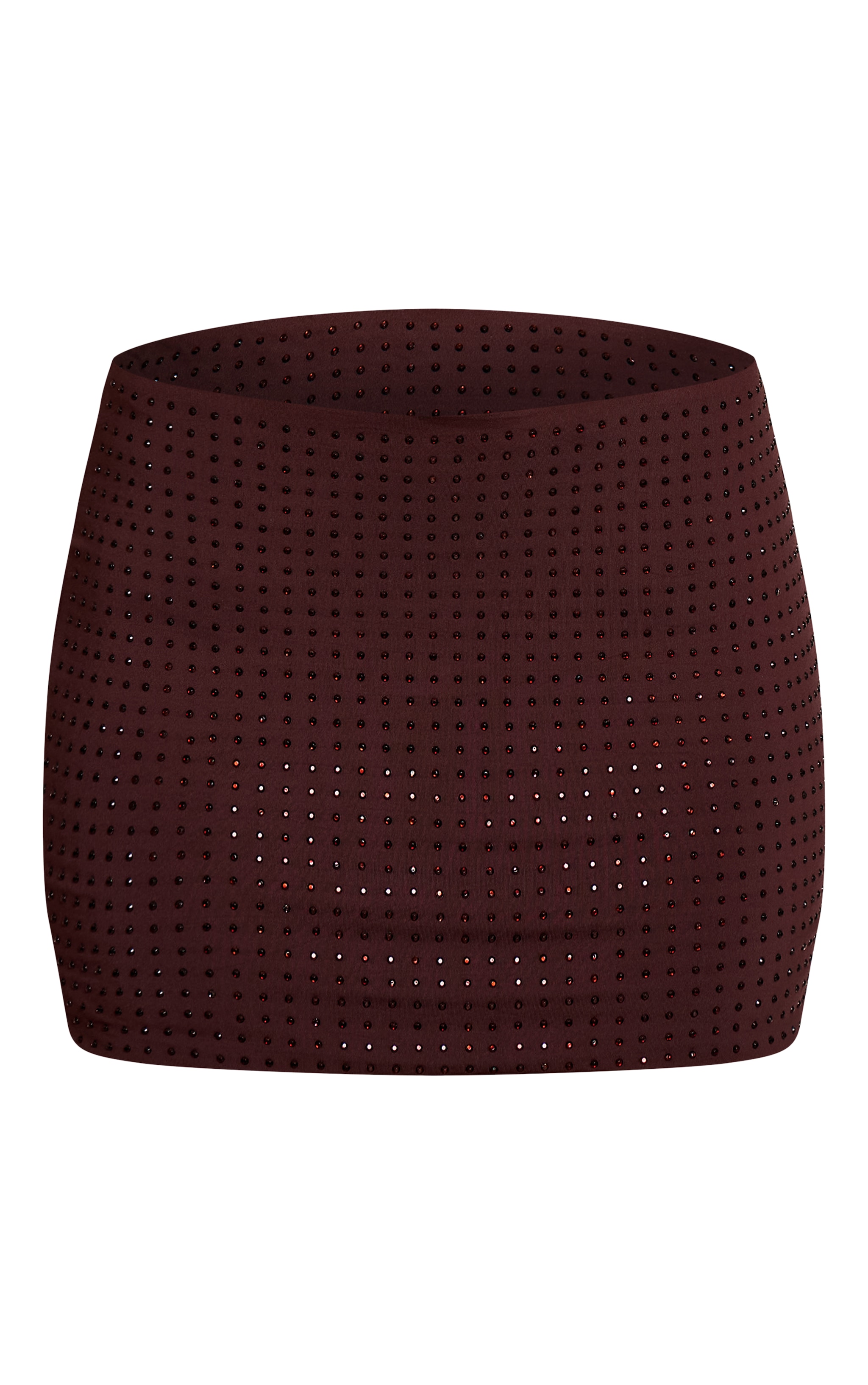 Chocolate Hot Fix Low Rise Mini Skirt image 6
