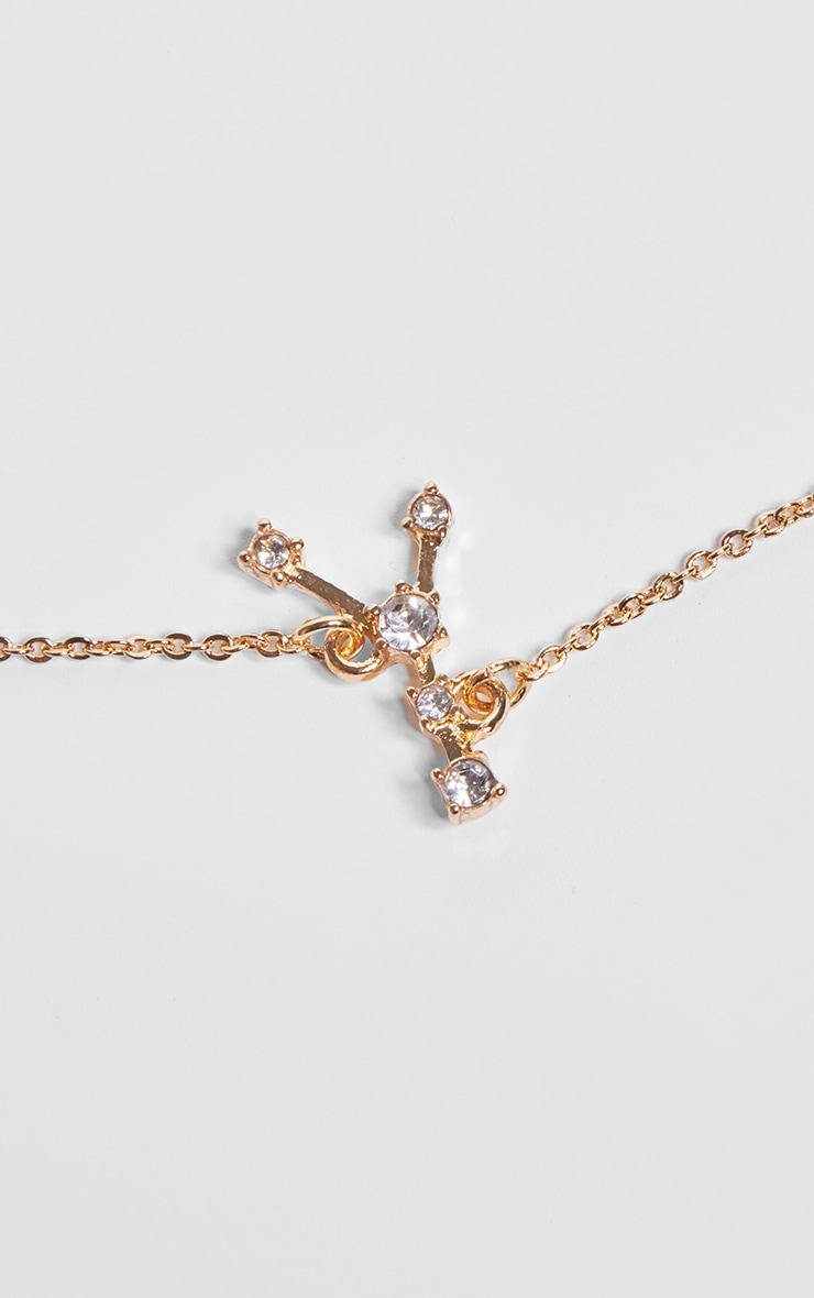 Gold Plated Cancer Celestial Necklace image 4