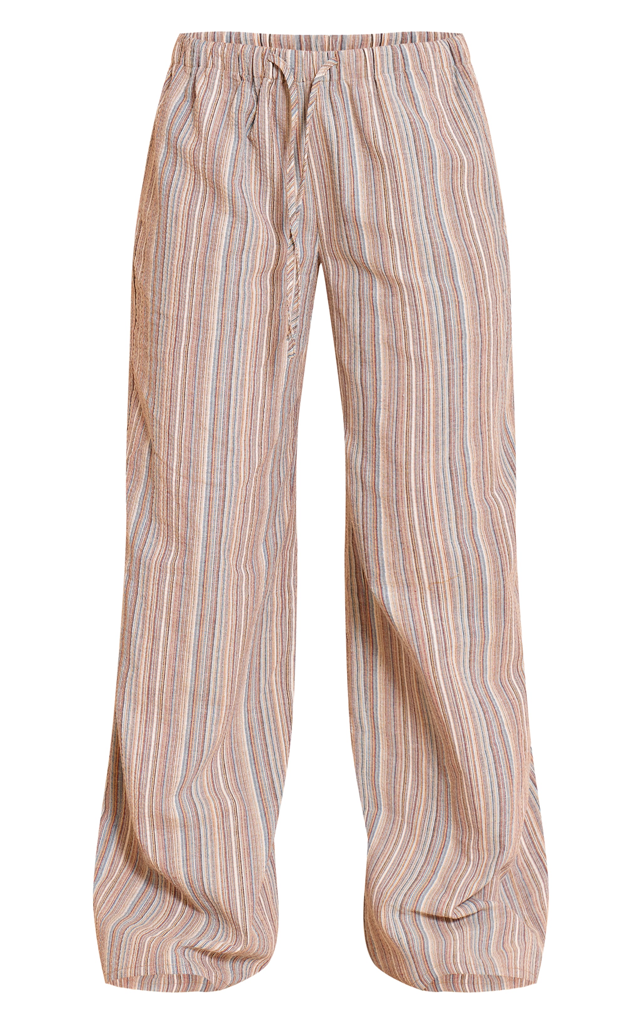 Multi Textured Stripe Straight Leg Pant image 5