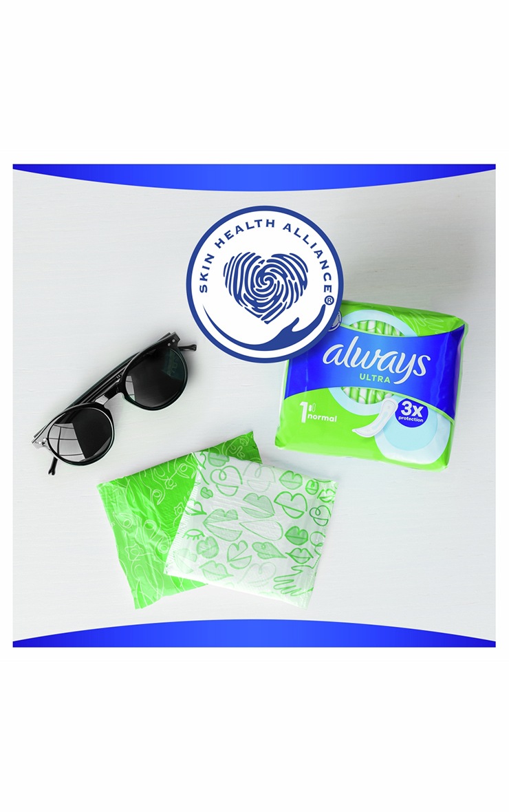 Always Ultra Normal Plus- Lot de 14 serviettes hygiéniques à ailettes image 6