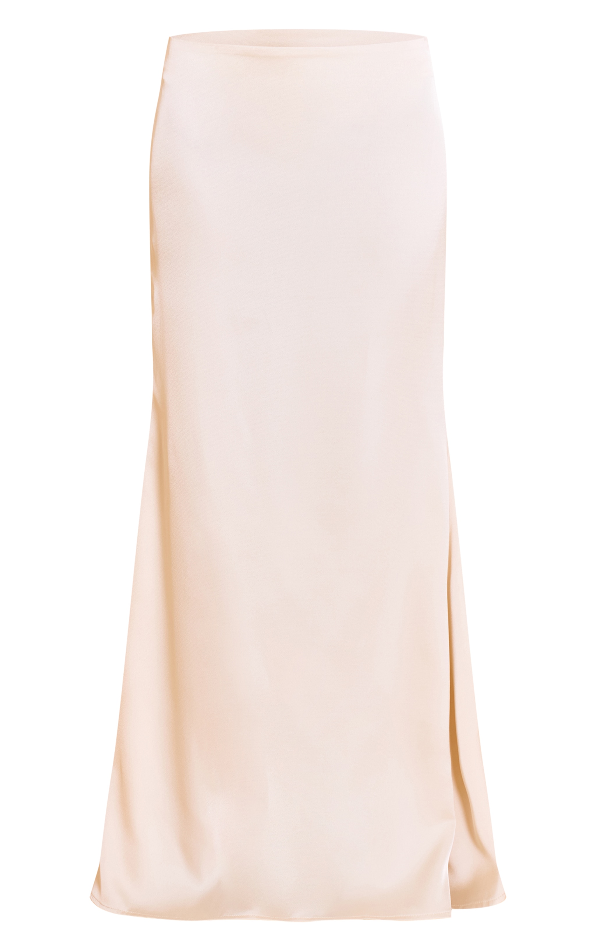 Cream Satin Floaty Maxi Skirt image 5