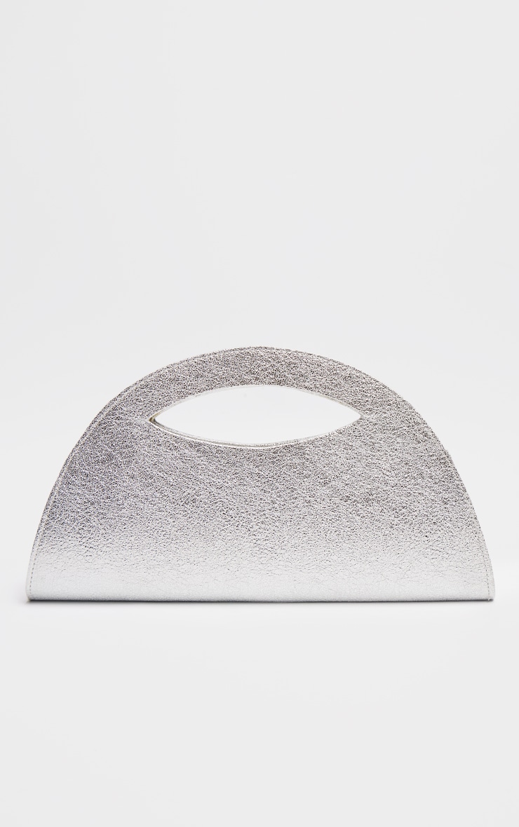 Silver Metallic Curved Mini Bag image 4