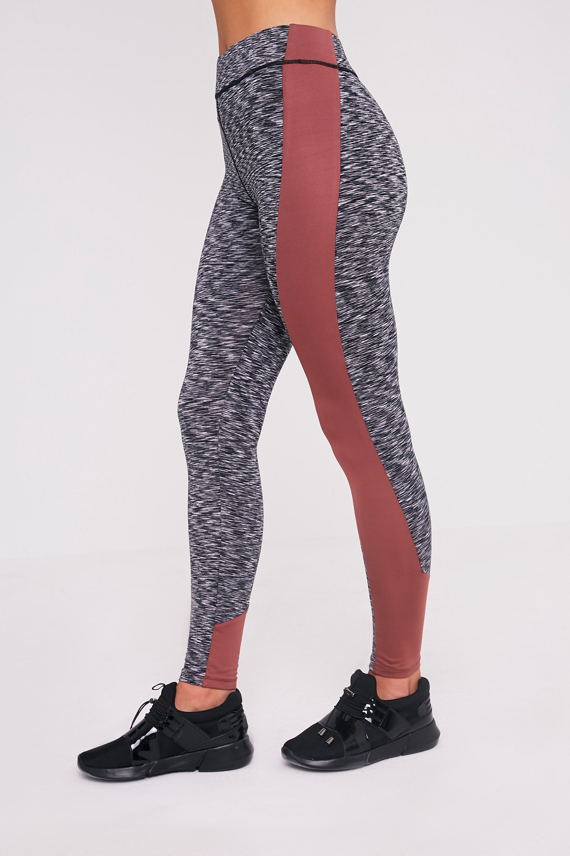 Nisha Mink Side Panel Gym Leggings Active PrettyLittleThing