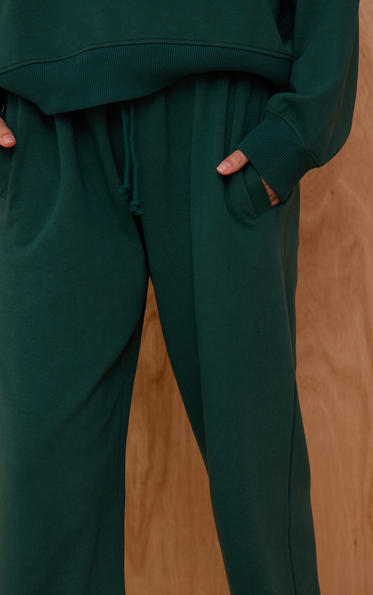 Pine Green Interlock Cuffed Sweatpants image 4